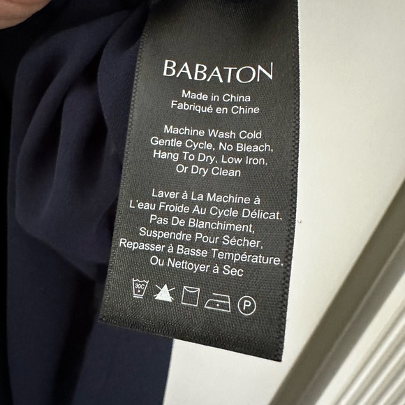 Aritzia Babaton navy shift overlay dress - Picture 4 of 7